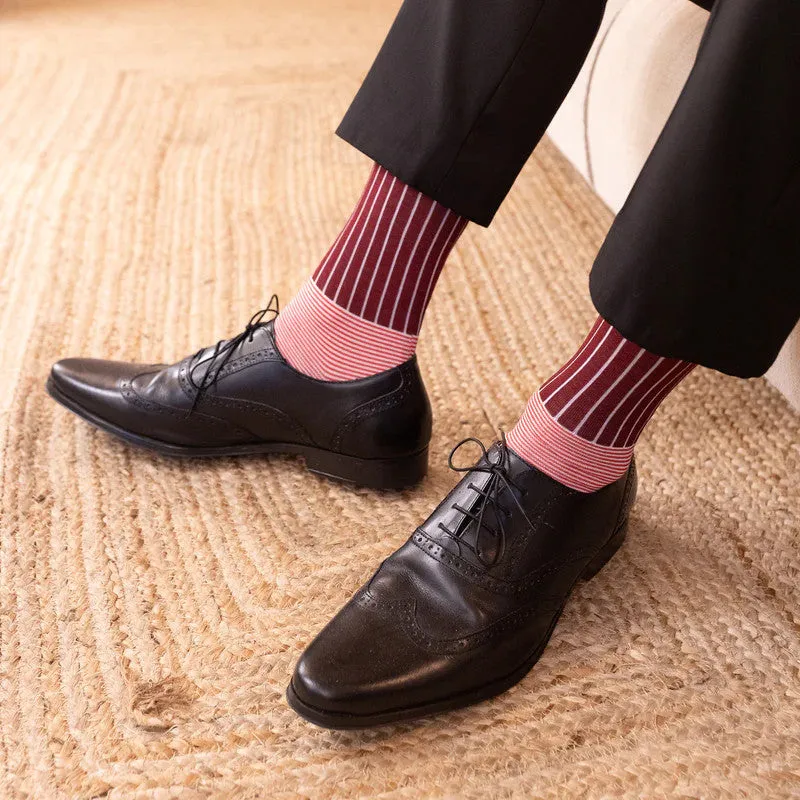 Oxford Stripe Luxury Gentleman's Cotton Socks