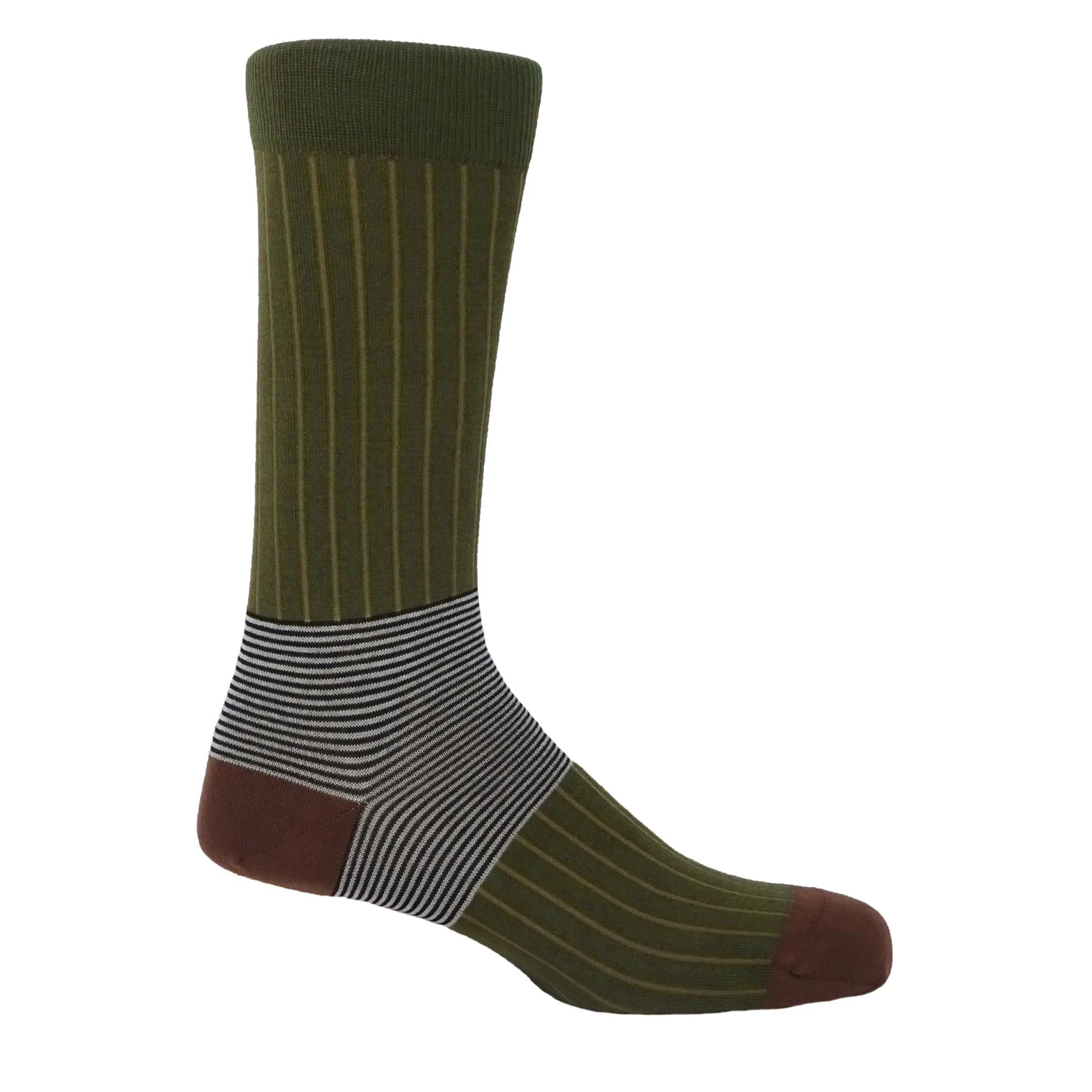 Oxford Stripe Luxury Gentleman's Cotton Socks