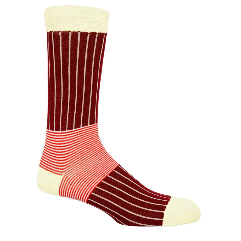 Oxford Stripe Luxury Gentleman's Cotton Socks