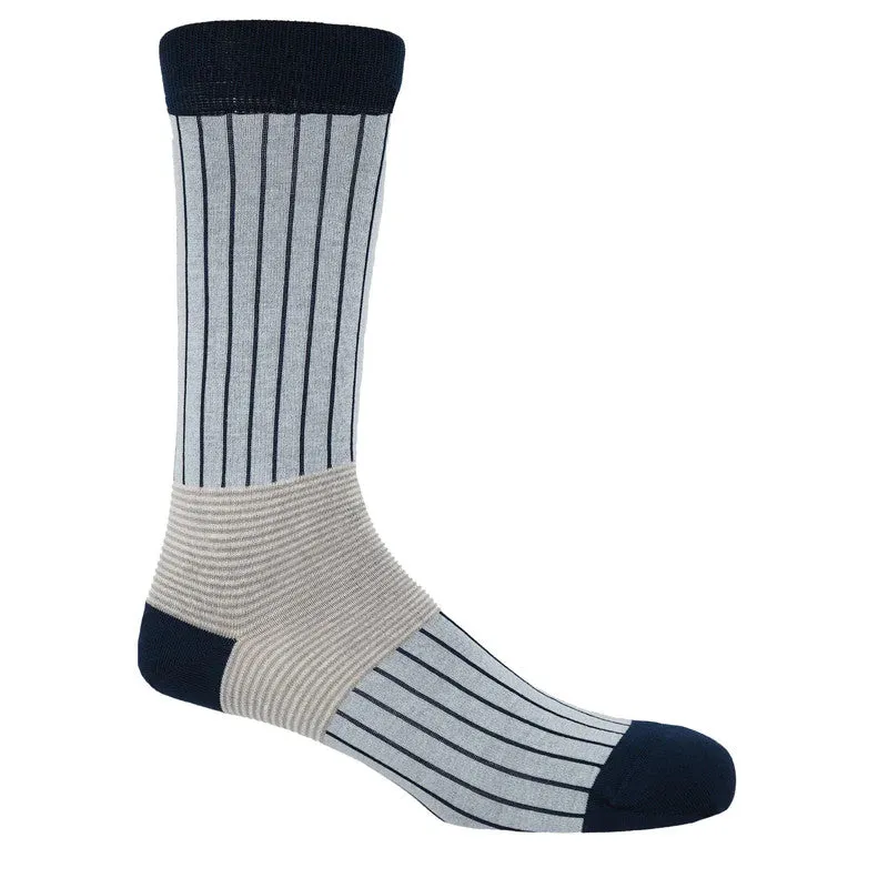 Oxford Stripe Luxury Gentleman's Cotton Socks