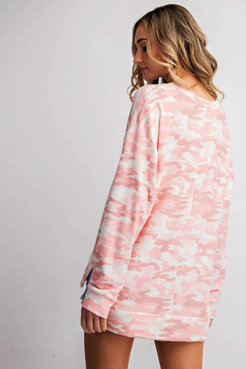 Pink Camo Lounging Top