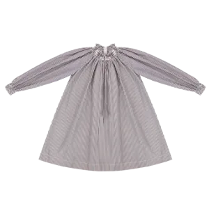 Plum Striped Taffeta Dress