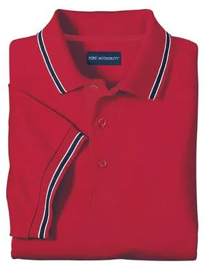 Port Authority - Jersey Knit Sport Shirt with Stripe Trim.  K446