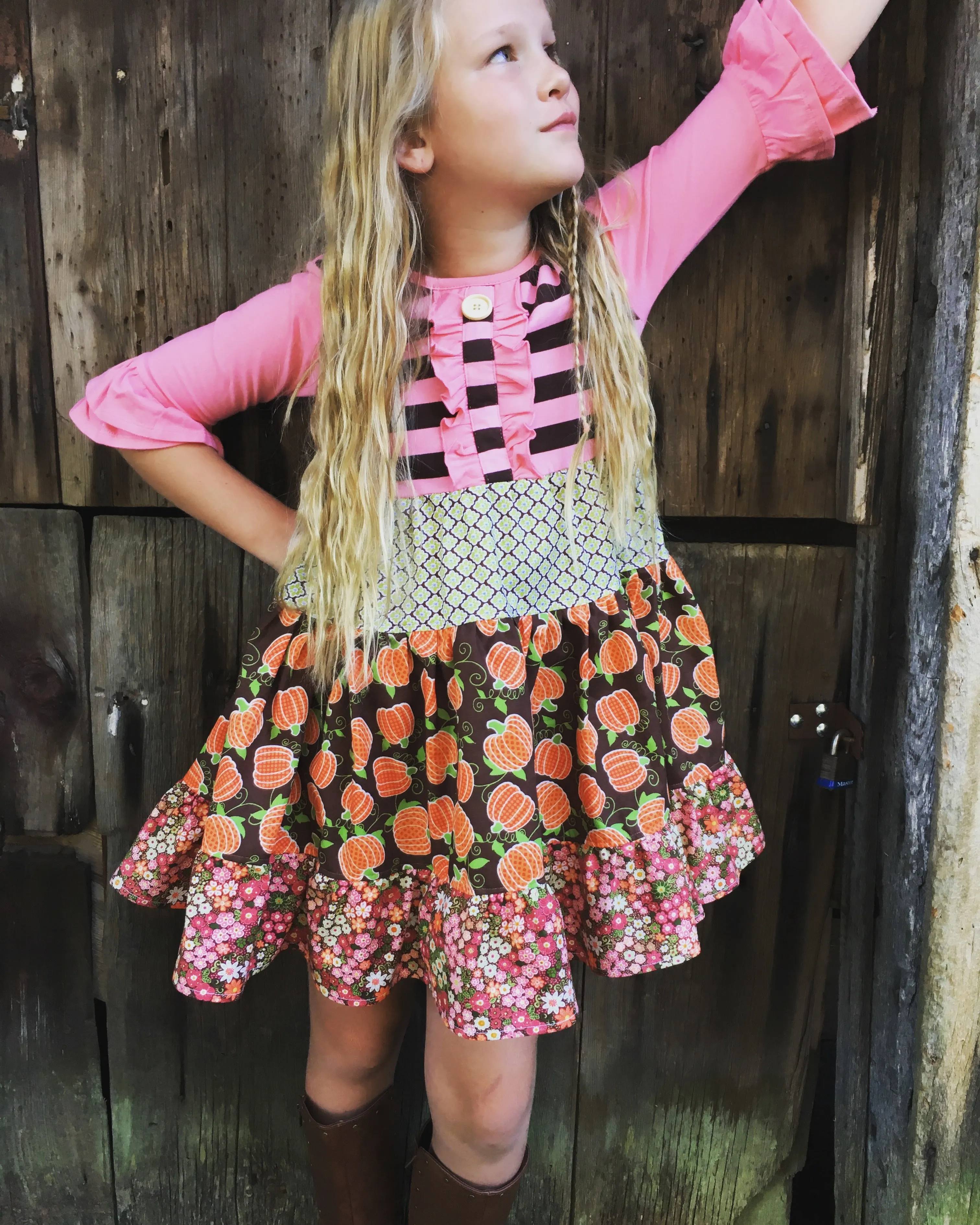 Pumpkin Twirl dress