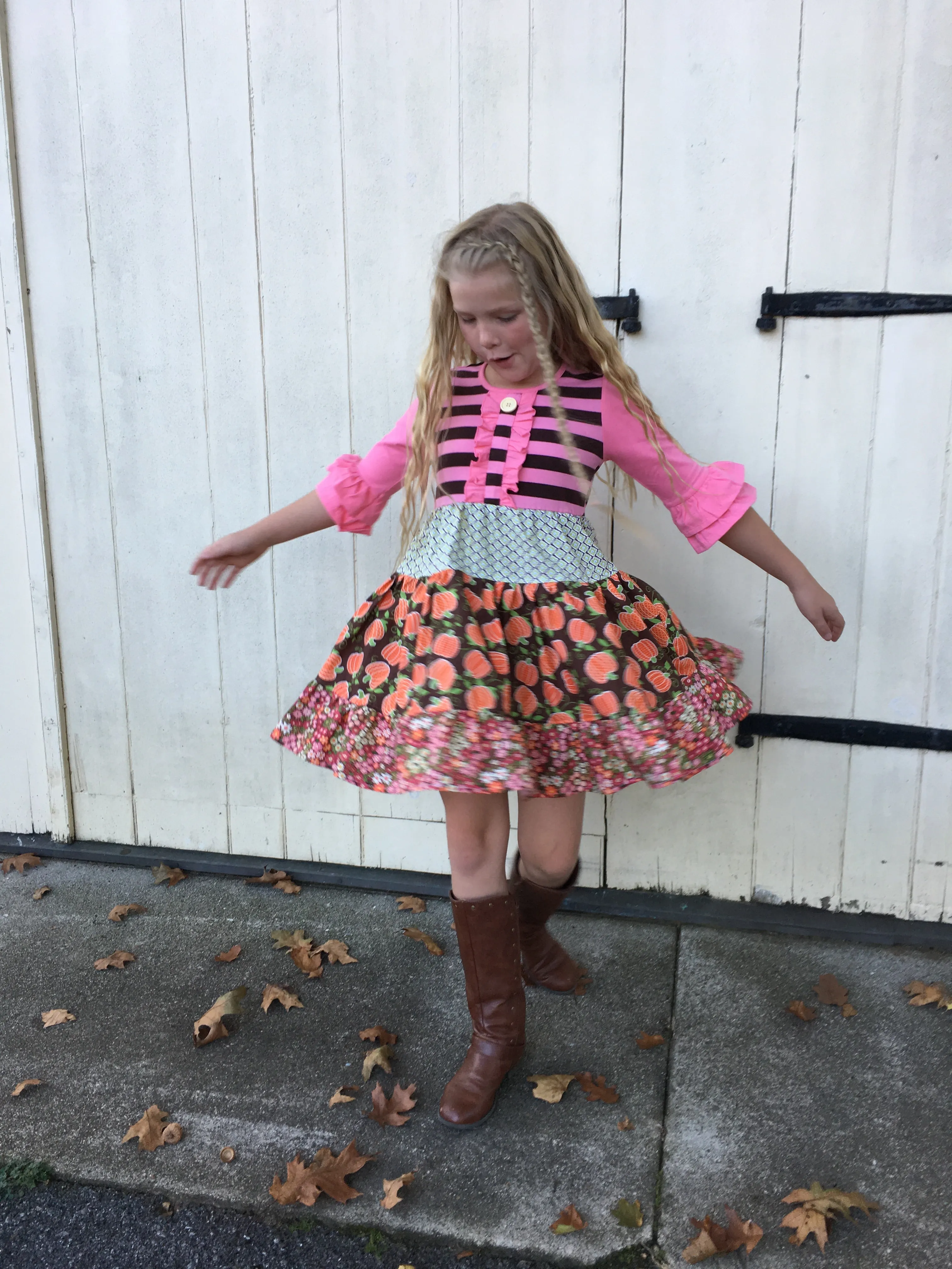 Pumpkin Twirl dress