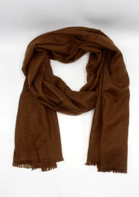 Pure Pashmina Shawl Brown