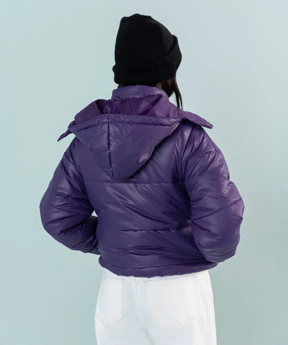 Quilted Jacket With Removable Hood