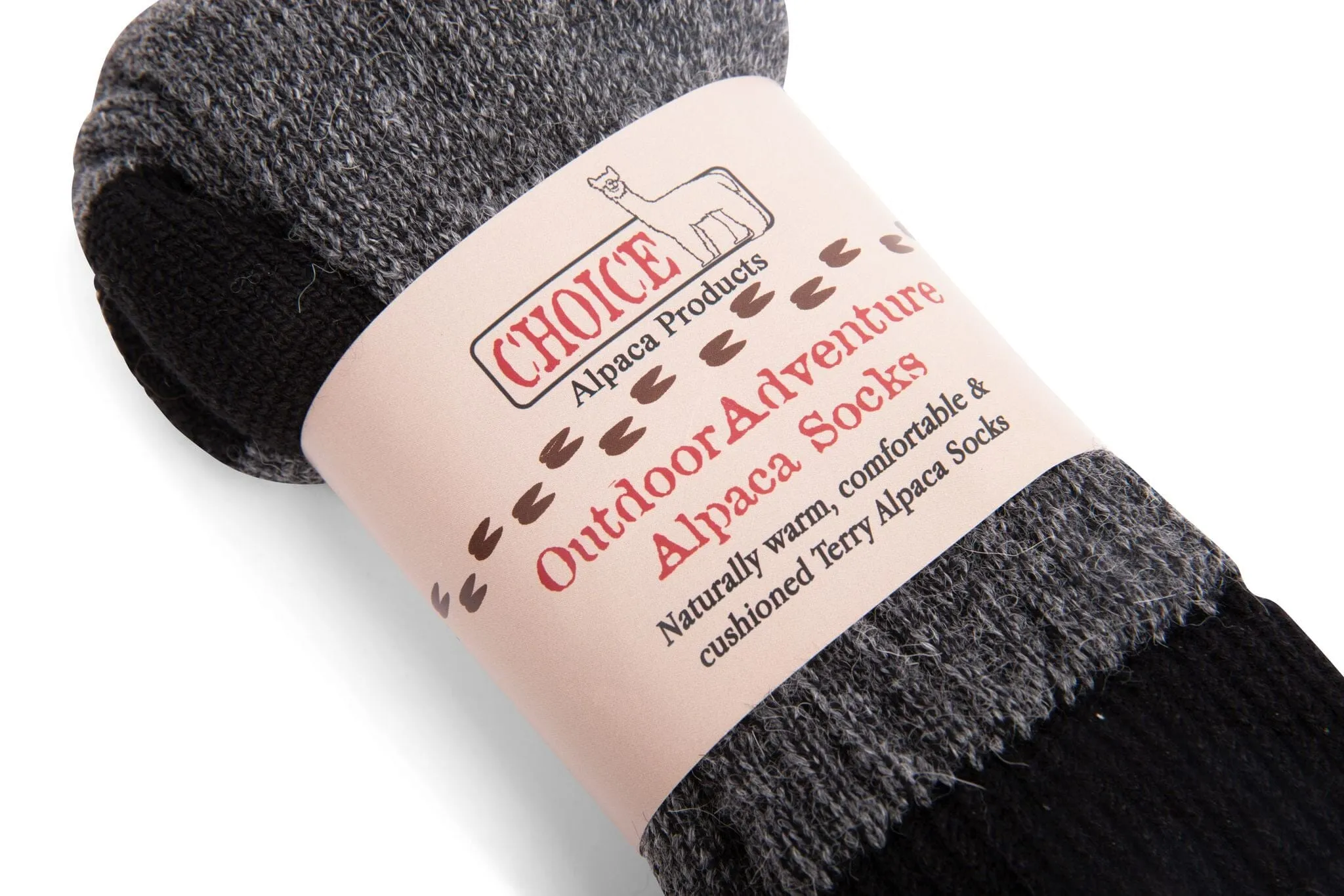 "OutdoorAdventure" Alpaca Socks - Made in the USA