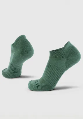 Rowan No Show Tab Lightweight Socks - Duck Green