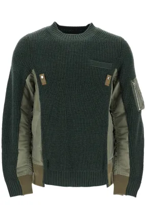 Sacai layered effect pullover