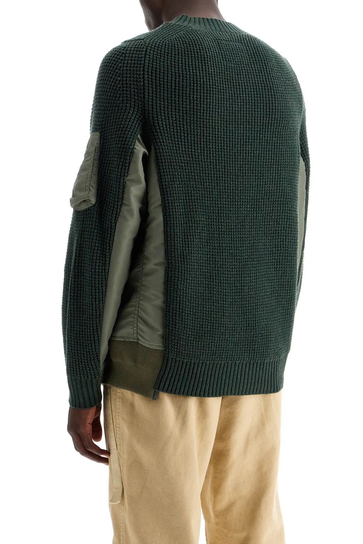 Sacai layered effect pullover