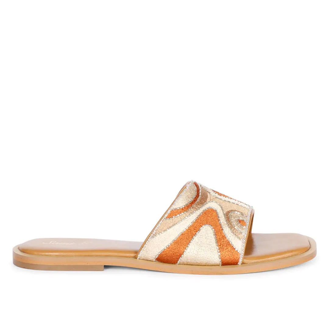 SAINT  GIORGIA  MULTI BROWN SLIP ON