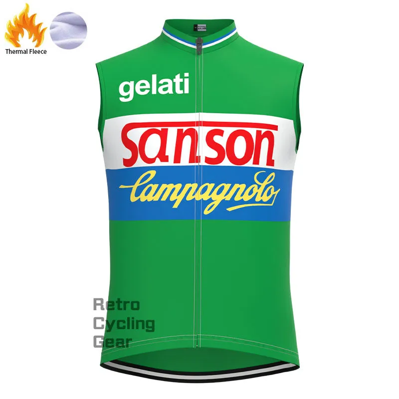 sanson Fleece Retro Cycling Vest