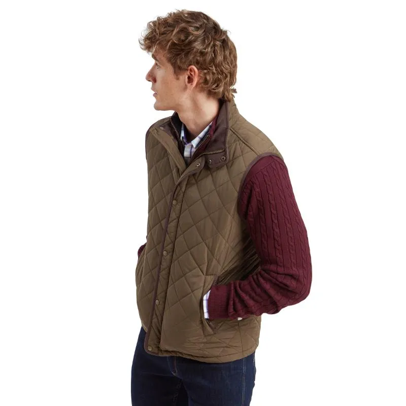 Schoffel Barrowden Quilted Mens Gilet - Olive