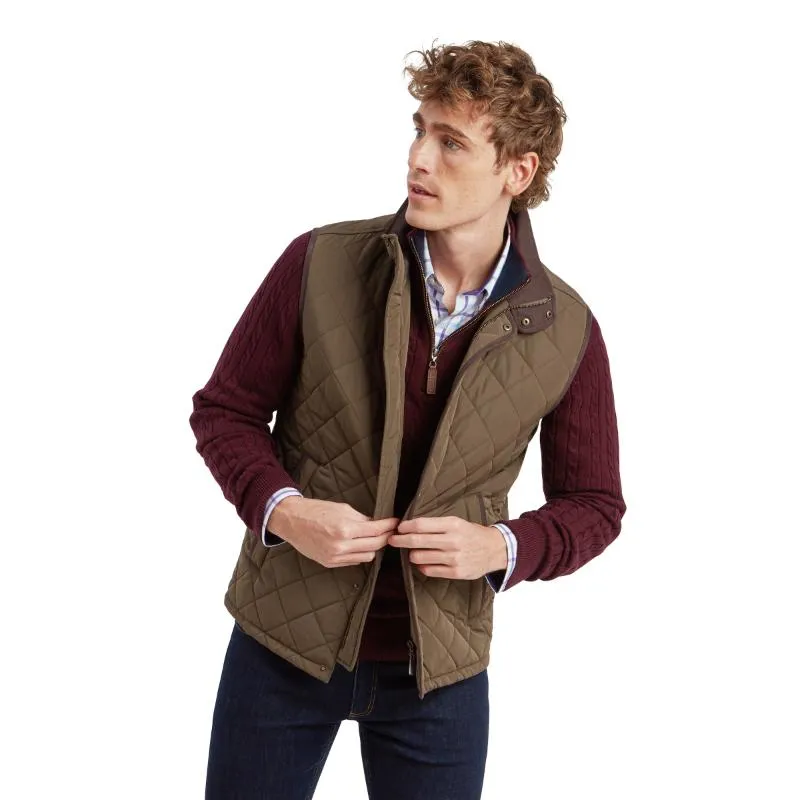 Schoffel Barrowden Quilted Mens Gilet - Olive