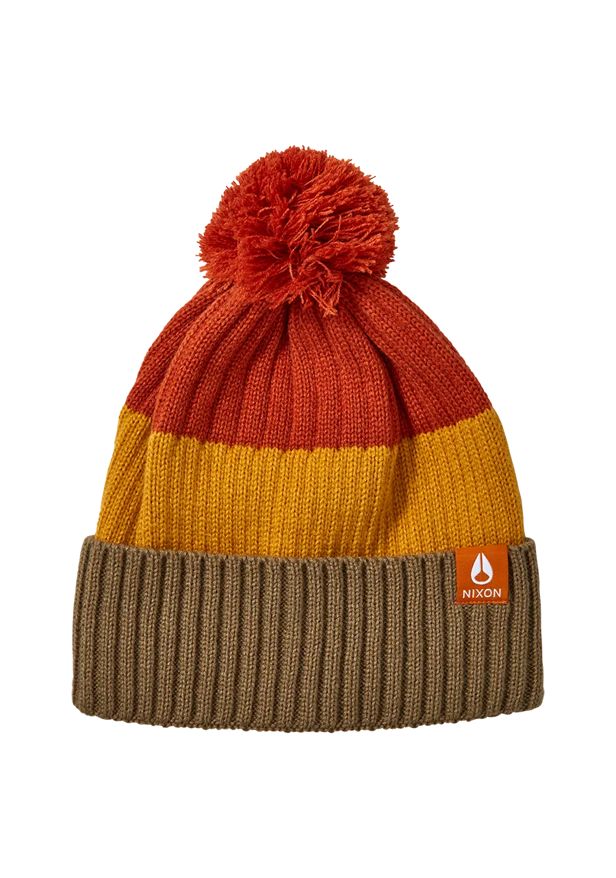 Schrader Pom Beanie - Vintage Orange Multi