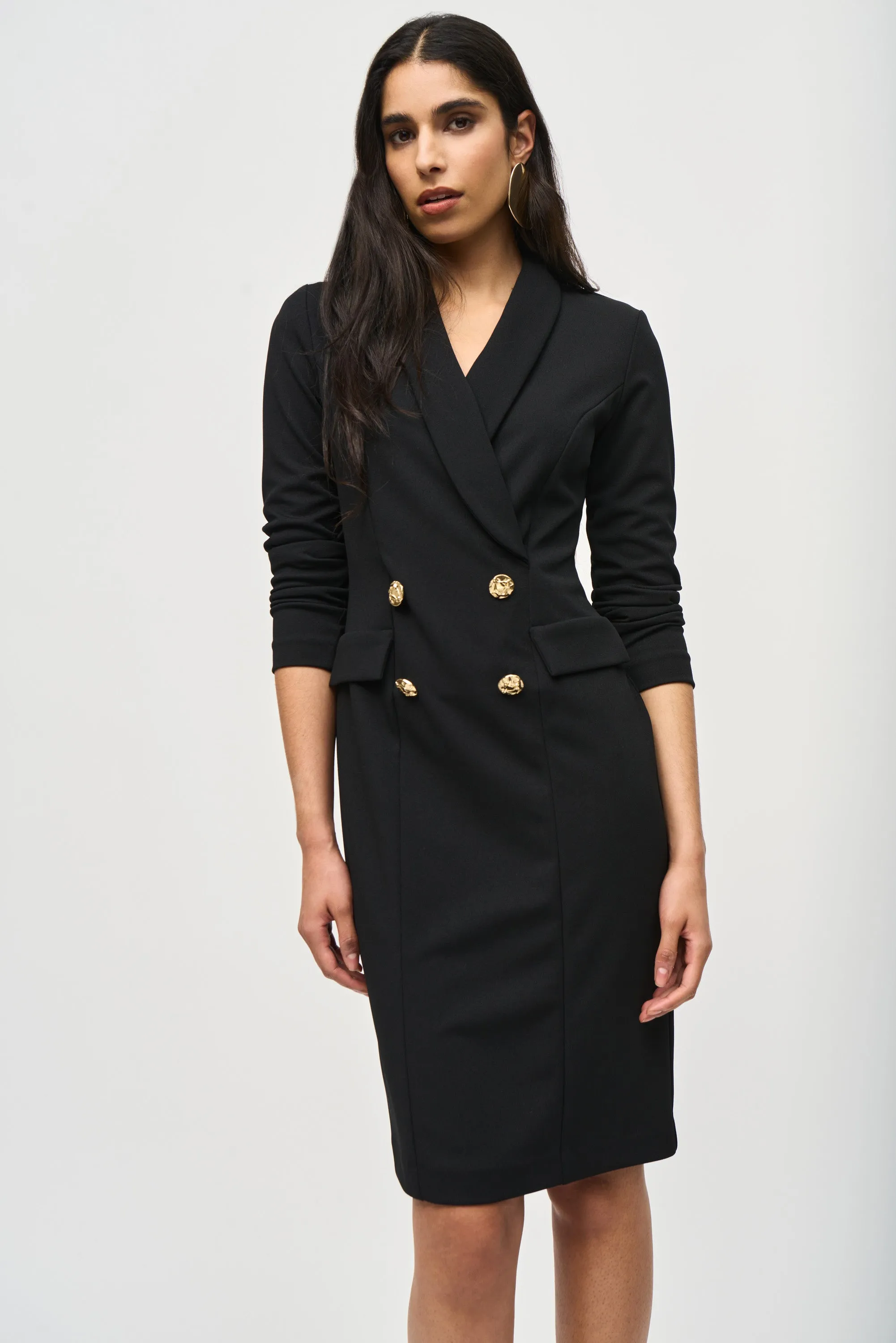 Scuba Crepe Blazer Dress