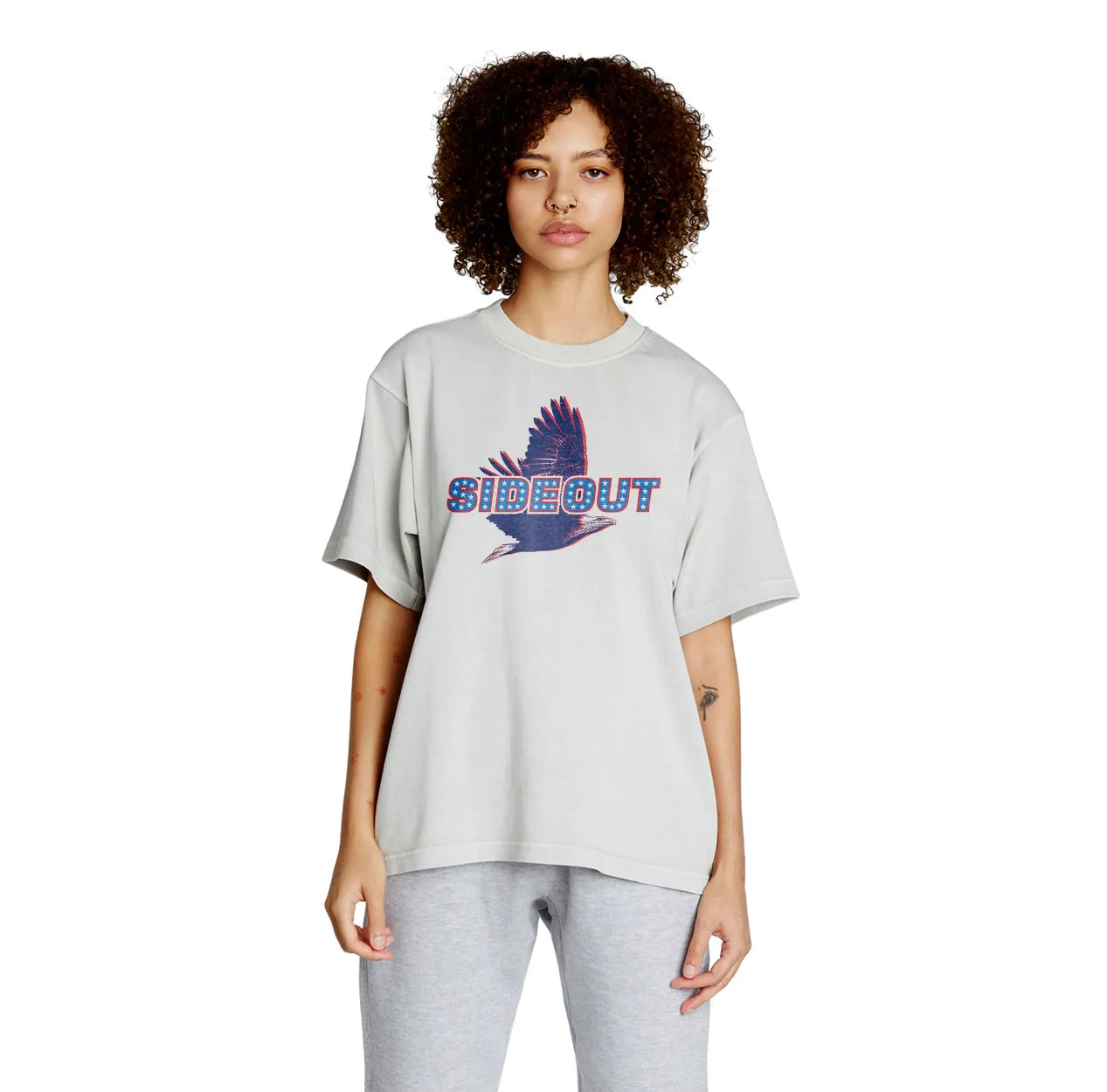 Seain Cook Signature Series Unisex Americana Heavyweight Boxy Tee White