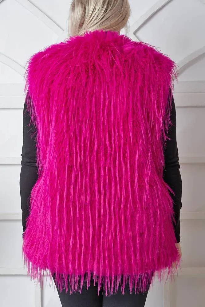 Shaggy Faux Fur Gilet