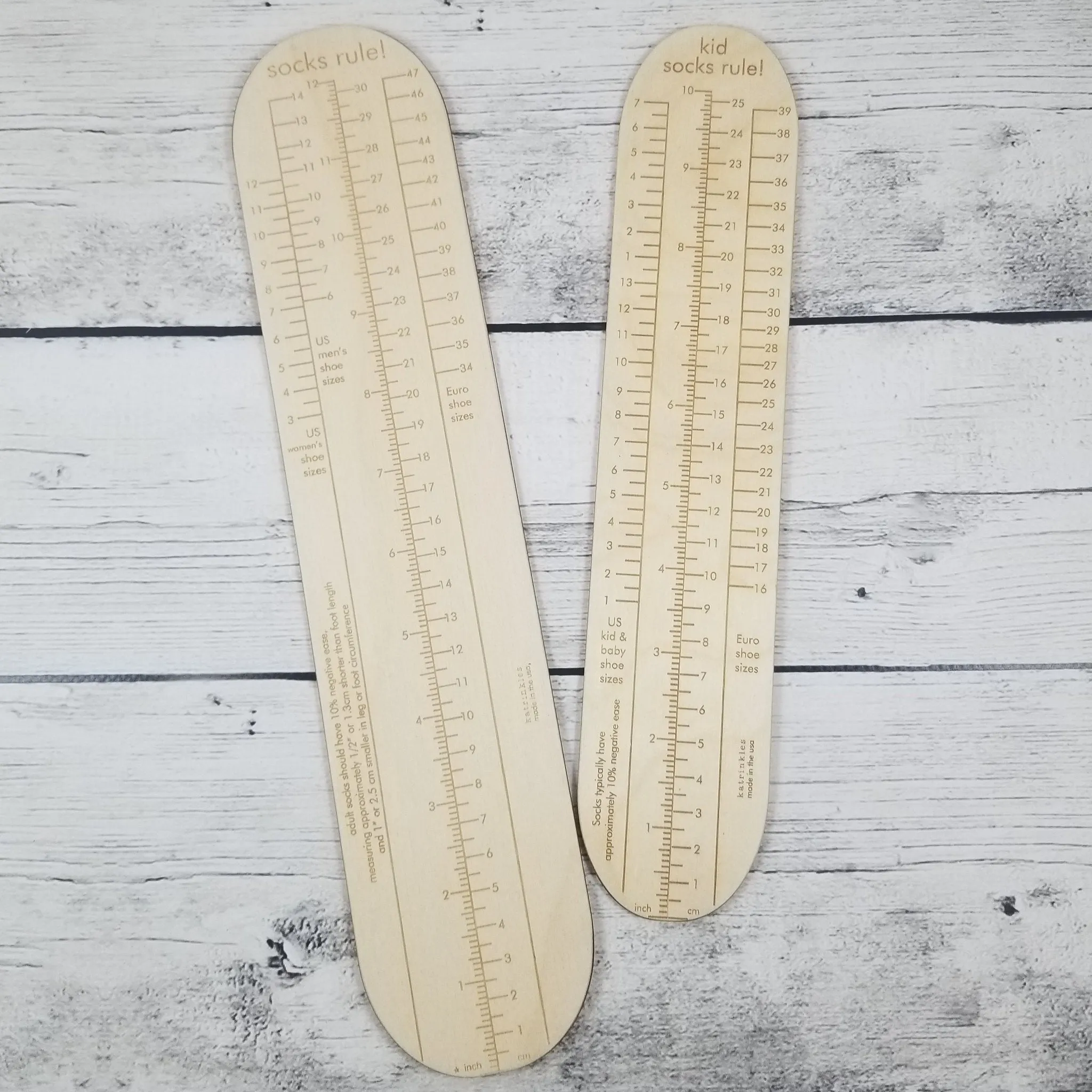 Socks Rule! - Ruler for Measuring Socks