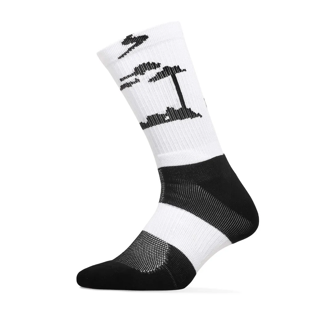 Soulsfeng Basketball Socks Black White