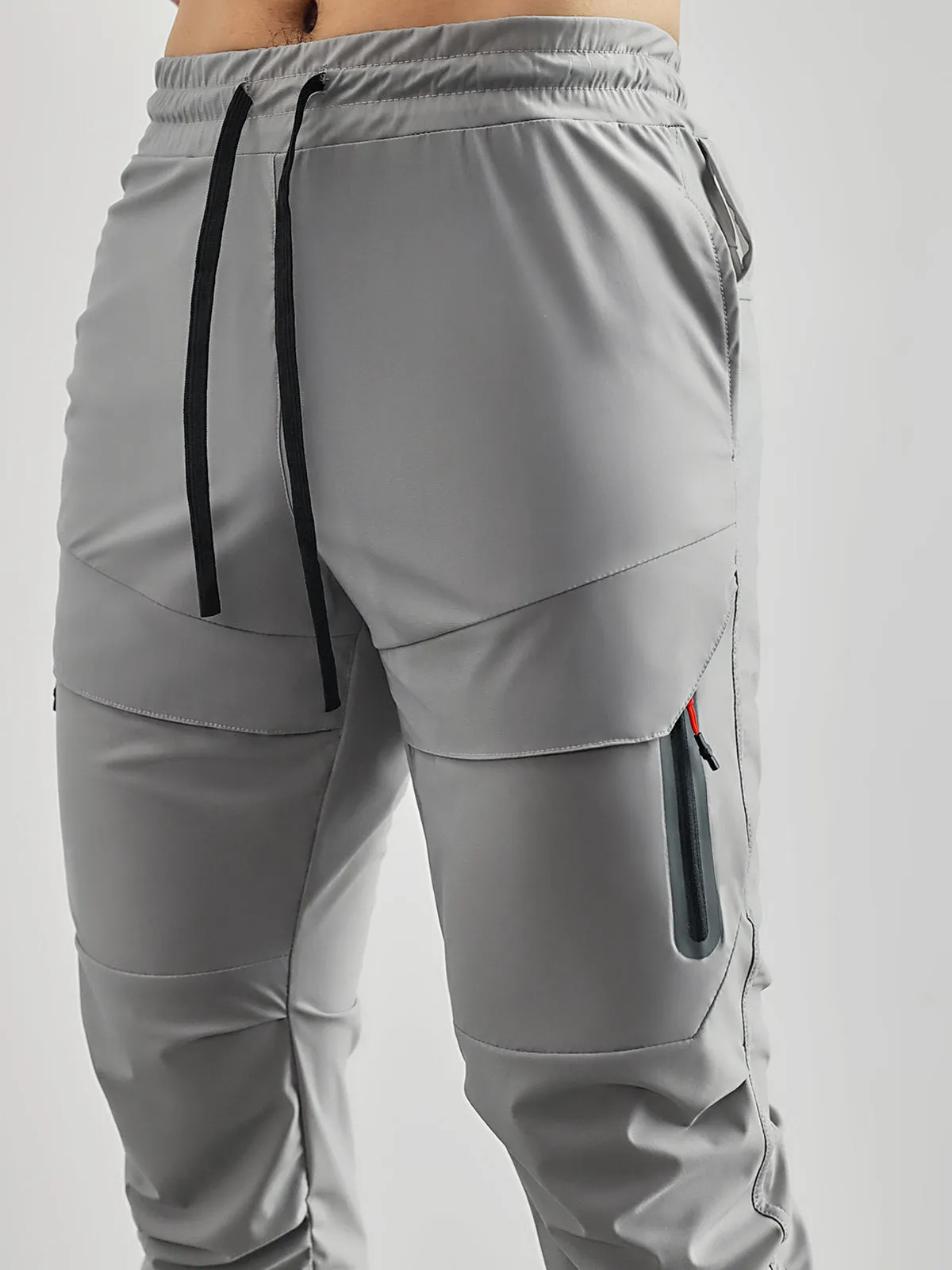 Stay Cool High Rib Cargo Jogger Athletic Stretch Pants