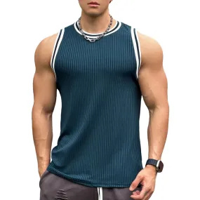 Summer Bodybuilding Tank Tops Men Gym Fitness Sport Sleeveless Shirt Male Casual Skinny Stringer Singlet Vest Workout Clothing