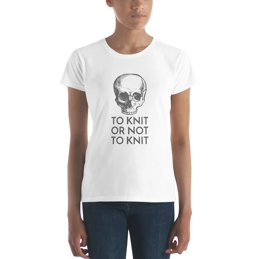 To Knit Or Not To Knit (t-shirt, classic fit)