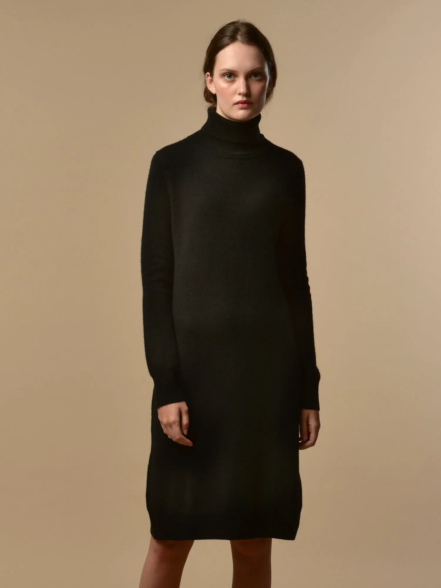 Turtleneck Dress_Black