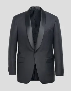 TUXEDO 1 BUTTON SATIN SHAWL COLLAR