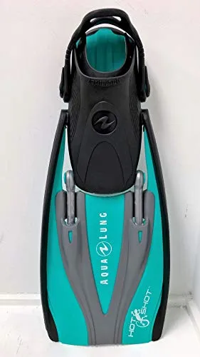 Used Aqua Lung HotShot Fins, Teal, Size: Regular (8-11)