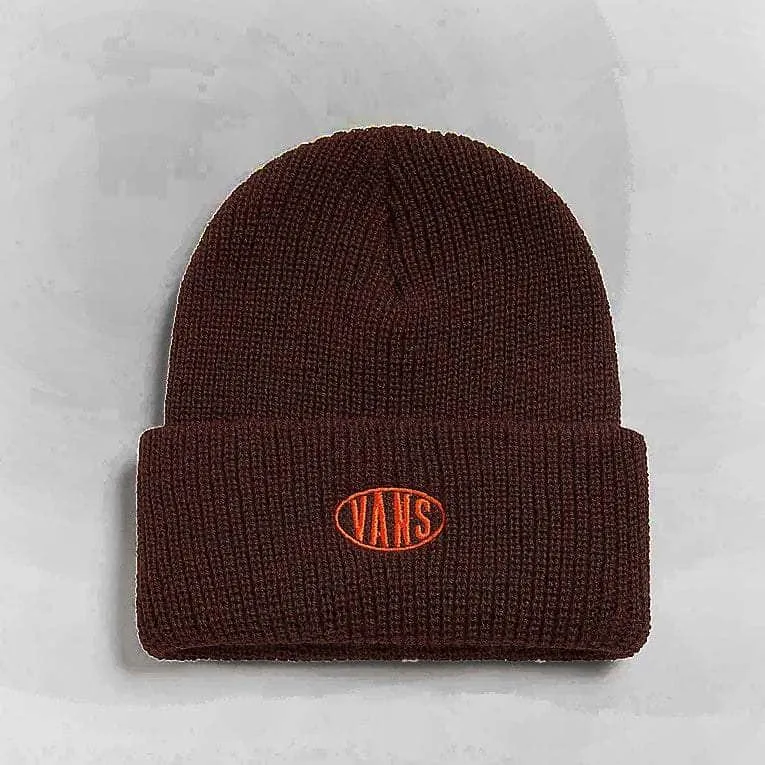 Vans Spray On Cuff Beanie Dress Demitasse Brown