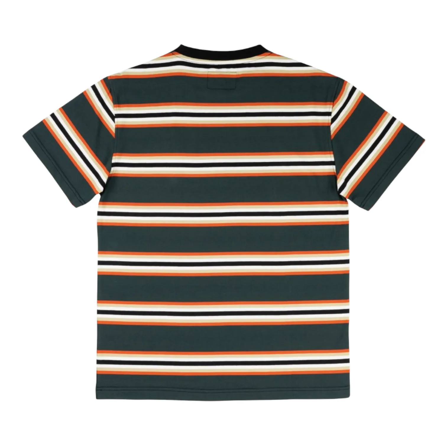 WELCOME THELEMA STRIPE SHORT SLEEVE KNIT - SPRUCE