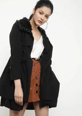 Women Coats Vintage Double Breasted Belt Slim Jackets Autumn Winter Korean Coat England Style Trench Medium-length Overcoat 5XL - S4164285