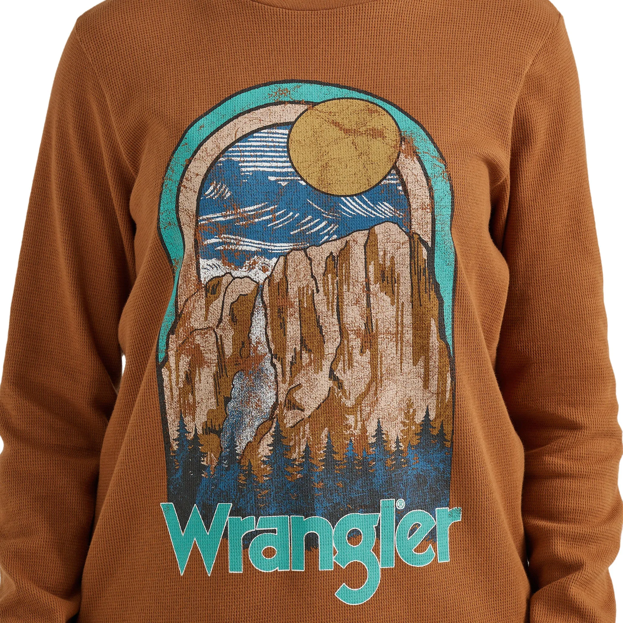 Wrangler Thermal Mountain Scene Shirt