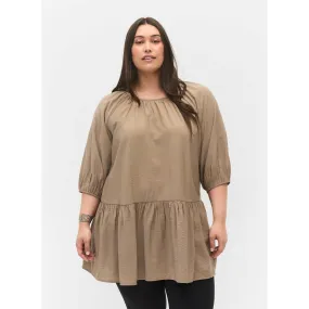 Zizzi A-Line Tunic in Taupe