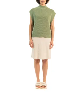 Zoe Knit Vest Laurel Green